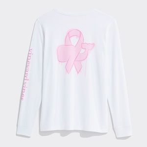 VINEYARD VINES LIMITED EDITION BREAST CANCER AWARENESS WATERCOLOR TEE NWT SIZE S